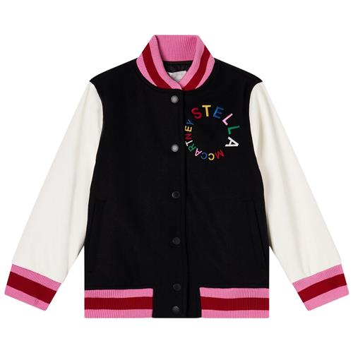 Stella McCartney Kids Kontrastfarvet Bomberjakke Sort | Sort | 14 years