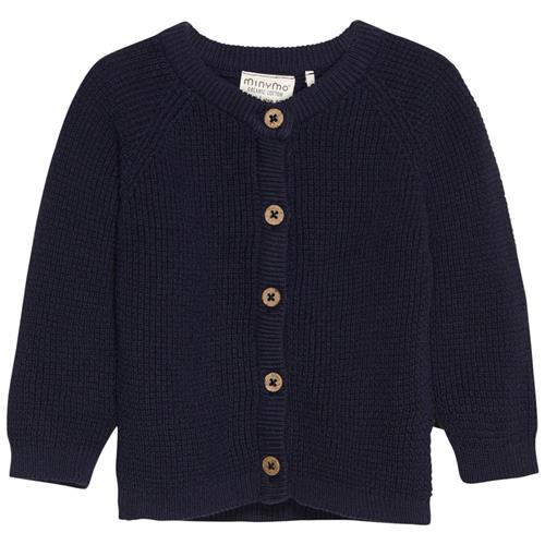 Minymo Cardigan Parisian Night | Marine blå | 68 cm