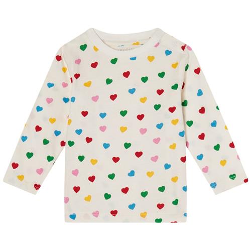 Se Stella McCartney Kids Langærmet Hjertemønstret T-shirt Cremefarvet |  | 12 months ved Babyshop