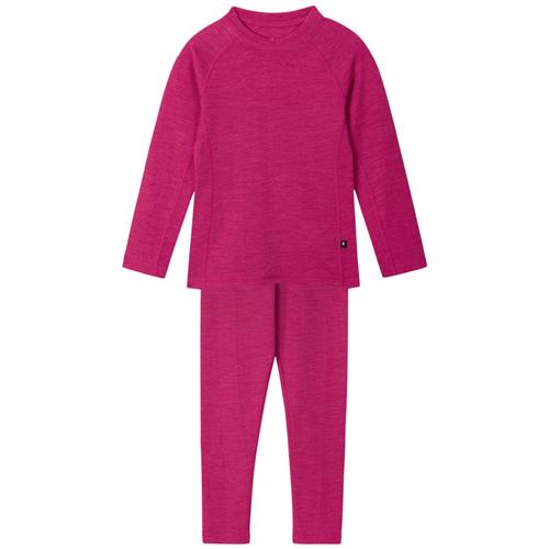 Se Reima 2-delt Kinsei Baselayersæt Cranberry Pink | Lyserød | 100 cm ved Babyshop