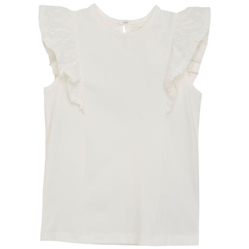 Se Creamie Tanktop Med Broderie Anglaise Cloud | Hvid | 86 cm ved Babyshop