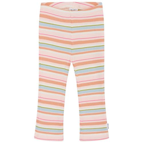 Se Hust&Claire Lalla Stribede Leggings Icy pink | Lyserød | 62 cm ved Babyshop