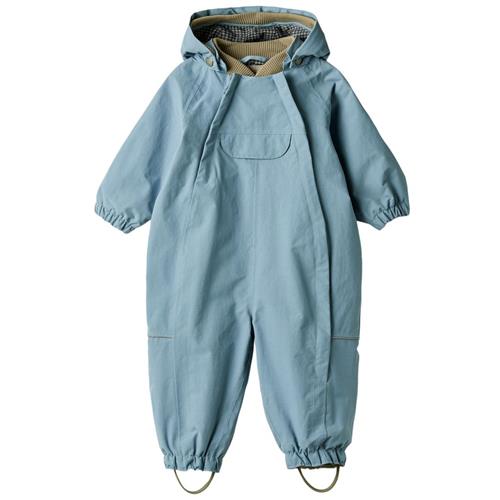 Se Wheat Olly Tech Skaloverall Blue Lagoon | Blå | 98 cm ved Babyshop