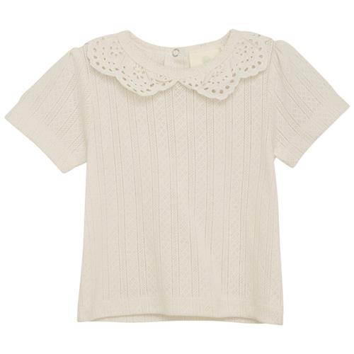 Se EnFant Baby T-shirt I Pointelle Eggnog |  | 56 cm ved Babyshop