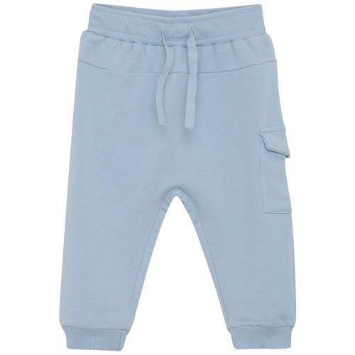 Se EnFant GOTS Joggingbukser Dusty Blue | Blå | 74 cm ved Babyshop