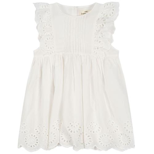 Se Konges Sløjd Posey Kjole Optic White | Hvid | 12 months ved Babyshop