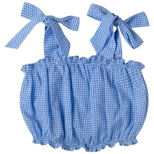 Se Kidsagogo Valeria Ternet Croptop Iris Blue | Blå | 7-8 years ved Babyshop