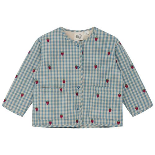 Flöss Polly Jakke Berry/Blue Gingham | Blå | 128 cm