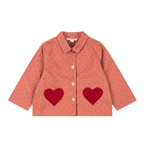 Konges Sløjd Nola Shirt Jacket Gots - Mahogany Dot | Lyserød | 2 years