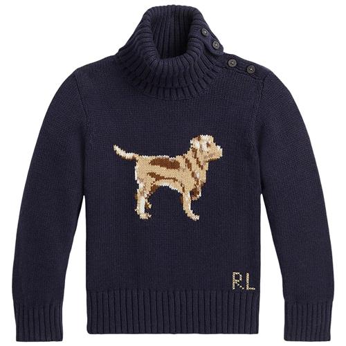 Ralph Lauren Strikket Turtleneck Sweater Navyblå | Marine blå | 18-24 months