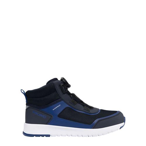 Se Viking Aerial Mid WP BOA Sneaker Dark Blue/Cobolt | Blå | 34 EU ved Babyshop