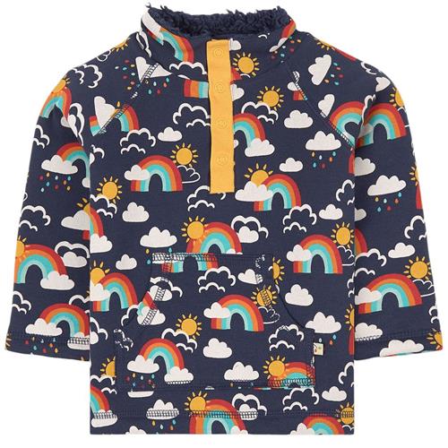 Frugi Rainbow Snuggle Fleecesweater Navyblå | Marine blå | 11-12 years