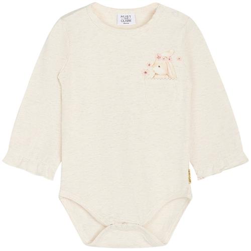 Se Hust&Claire Barina Babybody Whisper Melange | Beige | 74 cm ved Babyshop