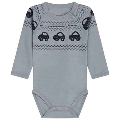 Se Hust&Claire Basti Babybody Blue Wind | Blå | 56 cm ved Babyshop