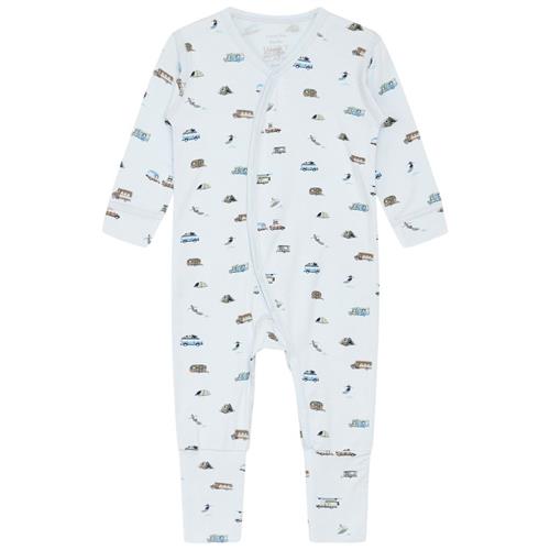 Se Hust&Claire Mulle Mønstret Pyjamas Water | Blå | 86 cm ved Babyshop