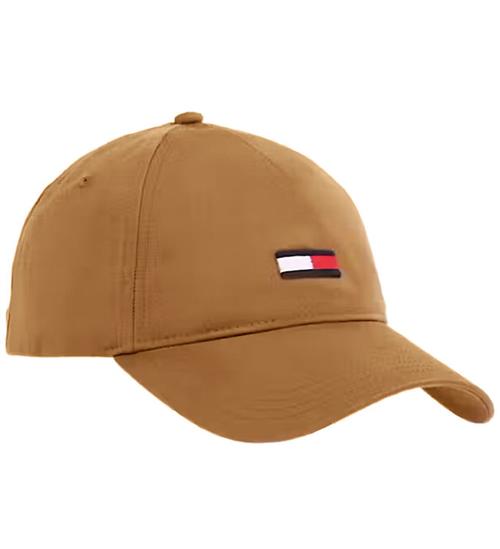 Se Tommy Hilfiger Kasket - Elongated Flag - Bronze Twist ved KidsWorld