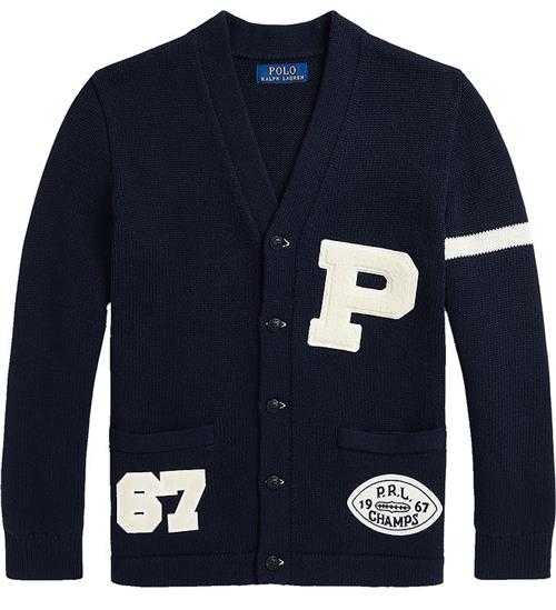 Se Polo Ralph Lauren Cardigan - Strik - Navy ved KidsWorld