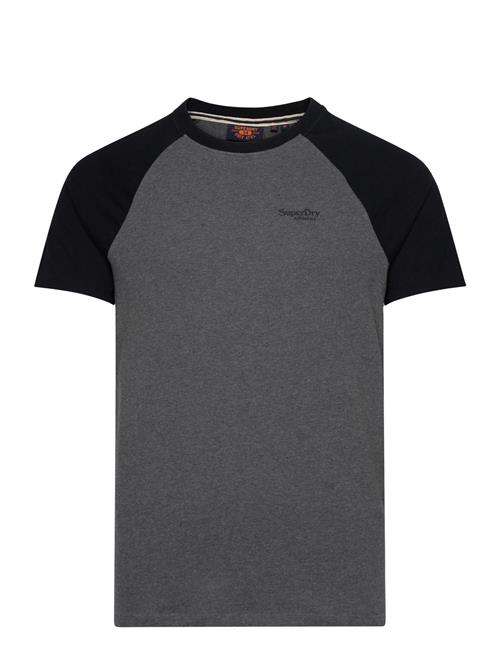 Superdry Essential Logo Baseball Tshirt Superdry Black