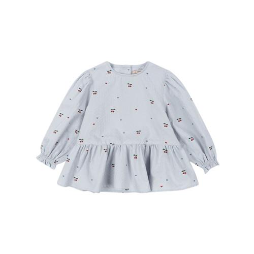 Se Konges Sløjd Evia Bluse Cherry Blue Coeur | Lyserød | 5-6 years ved Babyshop