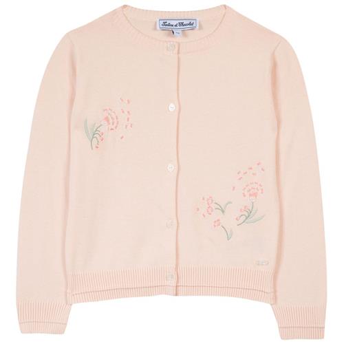 Se Tartine et Chocolat Broderet Cardigan Lyserød | Lyserød | 3 years ved Babyshop