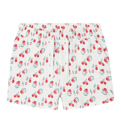 Se Name It Name It Shorts - Noos - NkfVigga - Bright White/Cherries ved KidsWorld