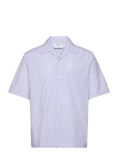 Filippa K Striped Short Sleeve Shirt Filippa K Blue