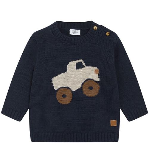 Se Hust and Claire Bluse - Strik - Pilou - Navy m. Monstertruck ved KidsWorld