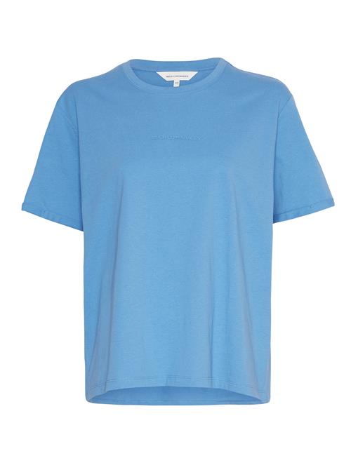 Se MSCH Copenhagen Mschterina Organic Small Logo Tee MSCH Copenhagen Blue ved Booztlet