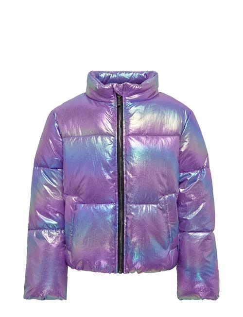 Se Kids Only Kogceline Metallic Short Puffer Otw Kids Only Purple ved Booztlet