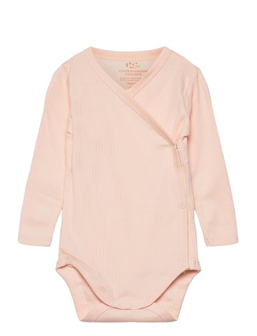 Copenhagen Colors Baby Rib Jersey Body Crossover W. Longsleeve Copenhagen Colors Pink