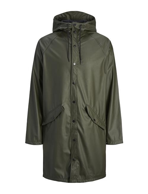 Se Jack & Jones Jjeurban Rain Coat Noos Jack & J S Khaki ved Booztlet