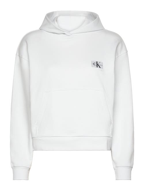 Se Calvin Klein Jeans Woven Label Hoodie Calvin Klein Jeans White ved Booztlet