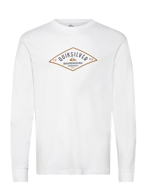 Quiksilver Qs Diamond Logo Ls Quiksilver White