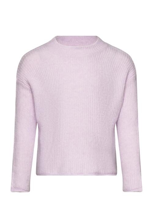 Mango Ribbed Knit Sweater Mango Purple