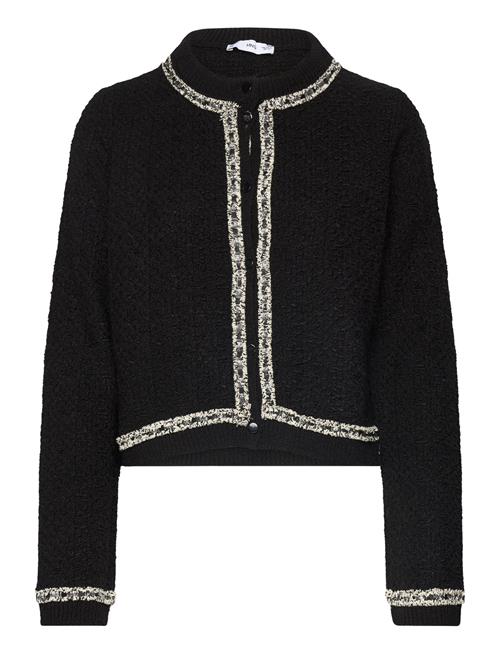 Bicolour Tweed Jacket Mango Black