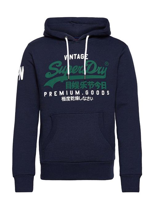 Se Superdry Vl Hood Superdry Blue ved Booztlet