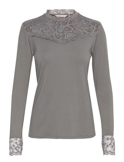 Cream Crtrulla Jersey Blouse Cream Grey