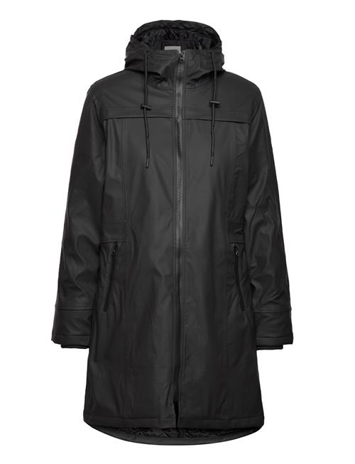 Wadded Rain Jacket From Freequent In A Waterproof Material With A Quilted Lining FREE/QUENT Black