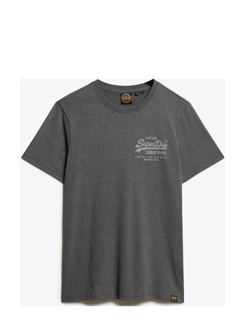 Superdry Classic Vl Heritage Chest Tee Superdry Grey