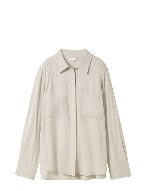 Tom Tailor Cosy Melange Blouse Tom Tailor Cream