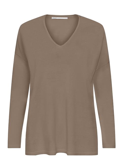 ONLY Onlamalia Ls V-Neck Cc Knt ONLY Beige