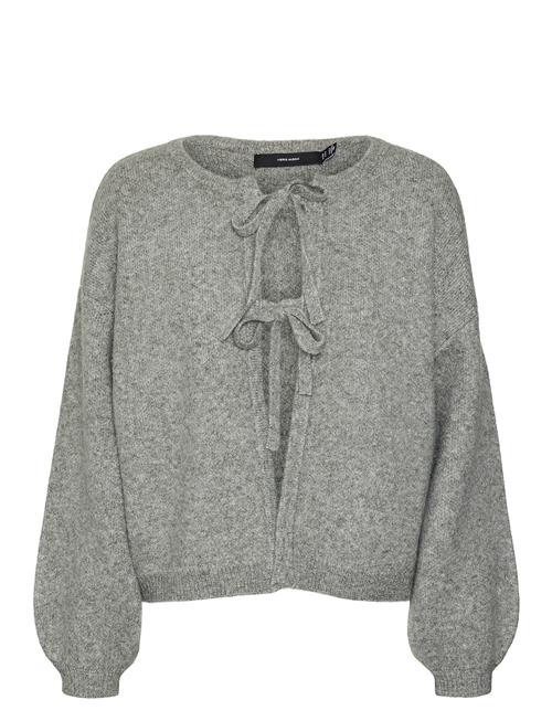 Vmbow Ls O-Neck Tie Cardigan Ga Vero Moda Grey