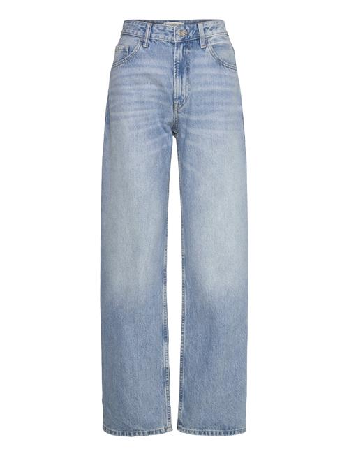 Mango Miami Medium-Rise Straight-Fit Jeans Mango Blue