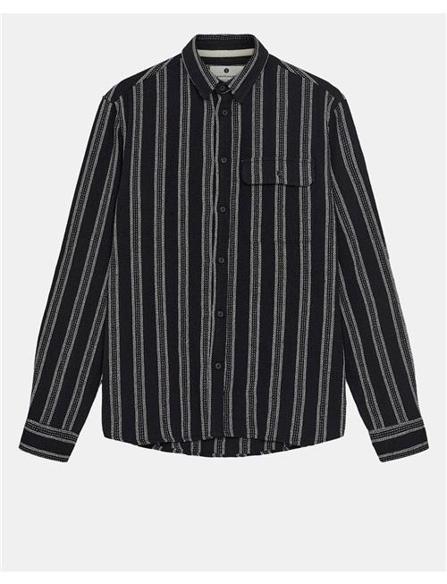 Akleif Structure Shirt Anerkjendt Black