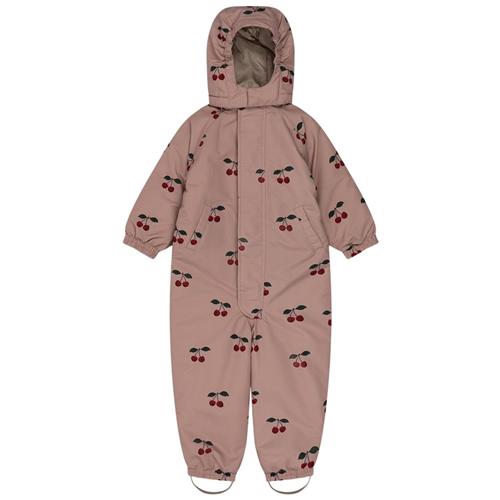 Se Konges Sløjd Cerise Blush skidragt med cherry print | Lyserød | 4 years ved Babyshop