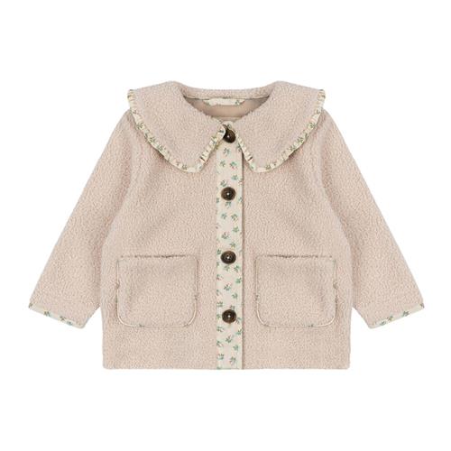 Se Konges Sløjd GRIZZ COLLAR JACKET GRS BRAZILIAN SAND | Brun | 5-6 years ved Babyshop