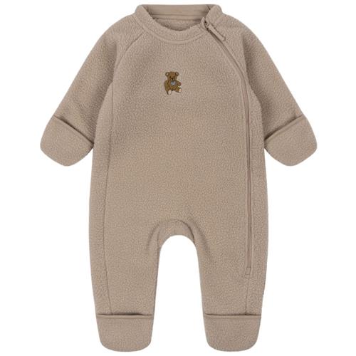 Se Konges Sløjd SAFA ONESIE GRS OXFORD TAN | Brun | 12 months ved Babyshop