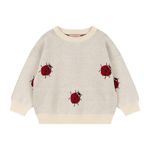 Se Konges Sløjd Lapis Knit Blouse - Ladybug | Lyserød | 2 years ved Babyshop