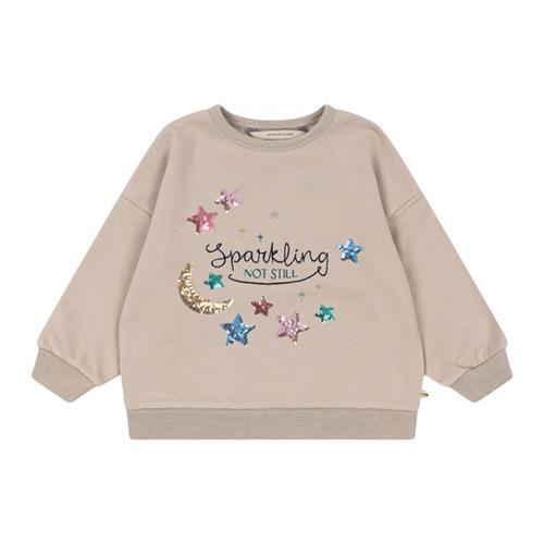 Se Konges Sløjd Lou Sequin Sweatshirt Ocs - French Oak | Beige | 12 months ved Babyshop