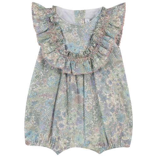 Se Tartine et Chocolat Blomstret Romper Blå | Blå | 6 months ved Babyshop